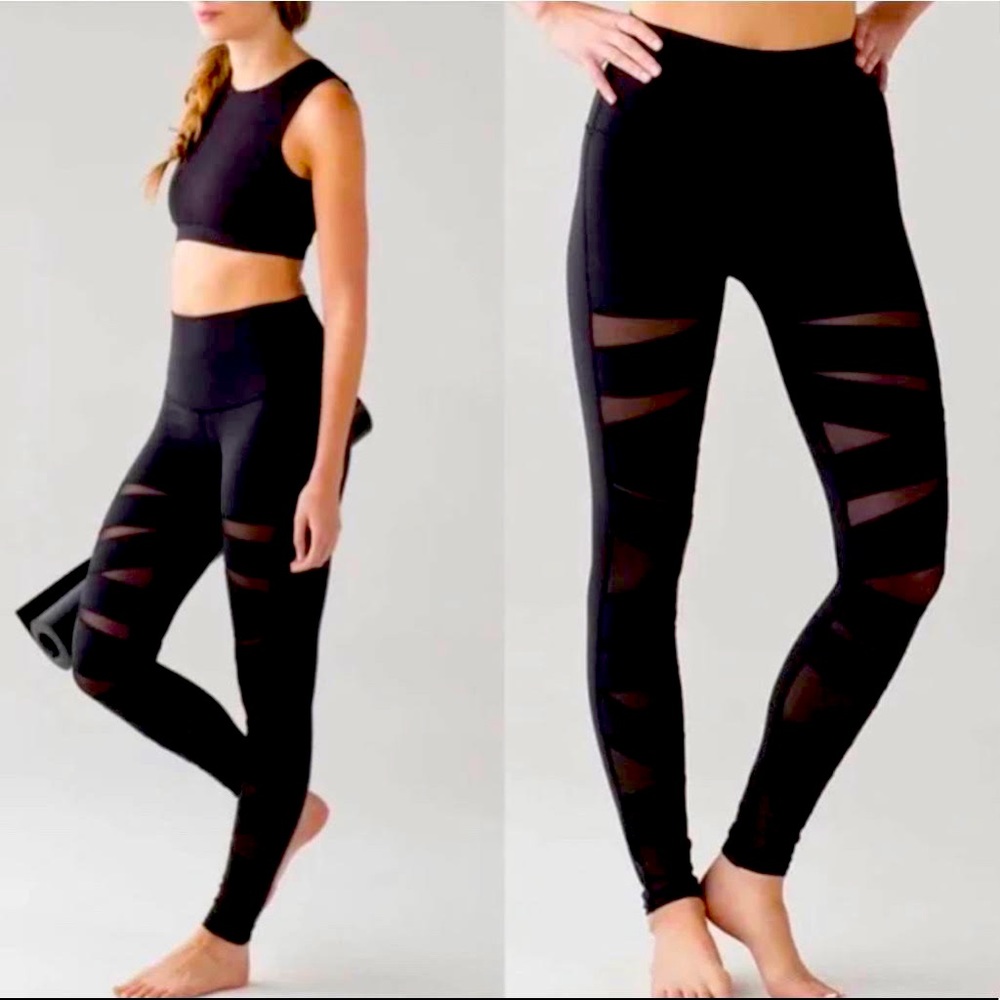 LULULEMON Wunder Under Hi-Rise Tech Mesh L…
